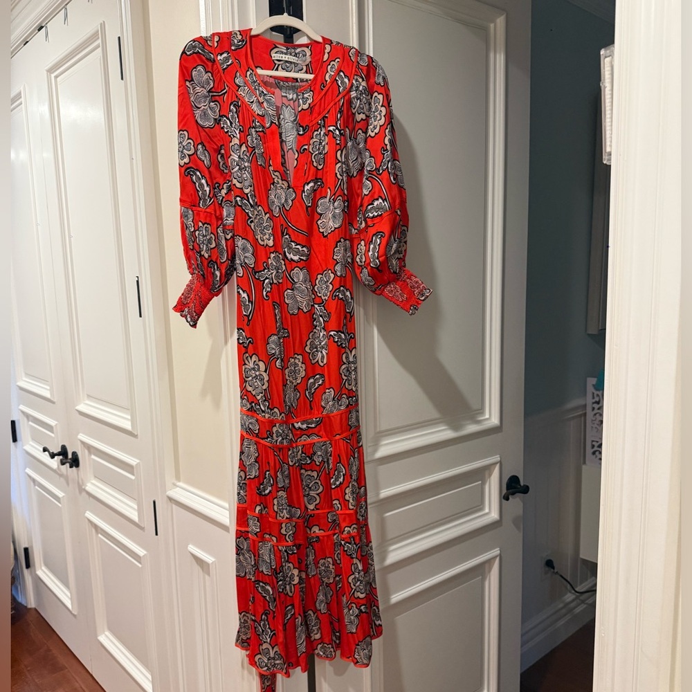 Alice + Olivia Red Patterned dress